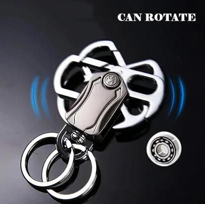 �4 in 1 Keychain Spinner Multi-Function Tool Waist Double Ring Keychain Gift