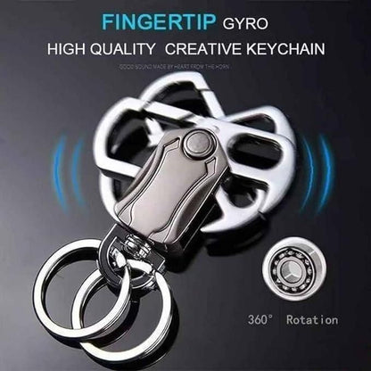 �4 in 1 Keychain Spinner Multi-Function Tool Waist Double Ring Keychain Gift